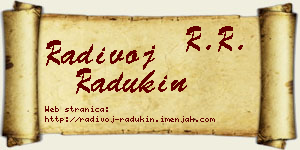 Radivoj Radukin vizit kartica